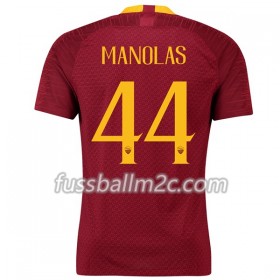 Fußballtrikots AS Rom Manolas 44 Heim Trikotsatz 2018-2019